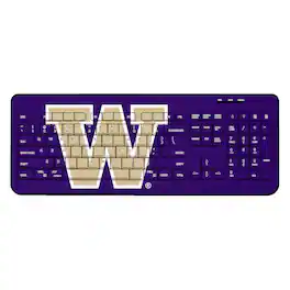 Keyscaper - Washington Huskies Solid Design Wireless Keyboard - Multicolor