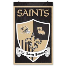 Party Animal - New Orleans Saints Shield Banner - Multicolor