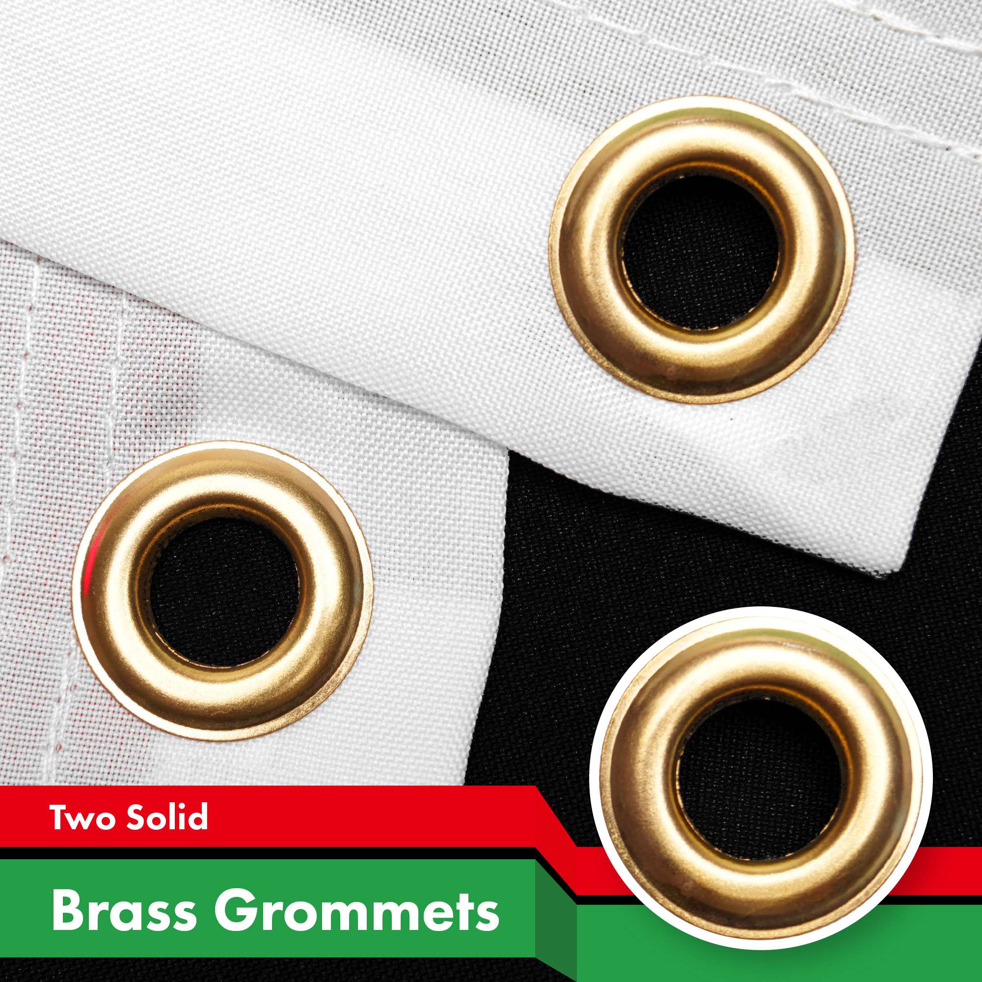 Two Solid Brass Grommets