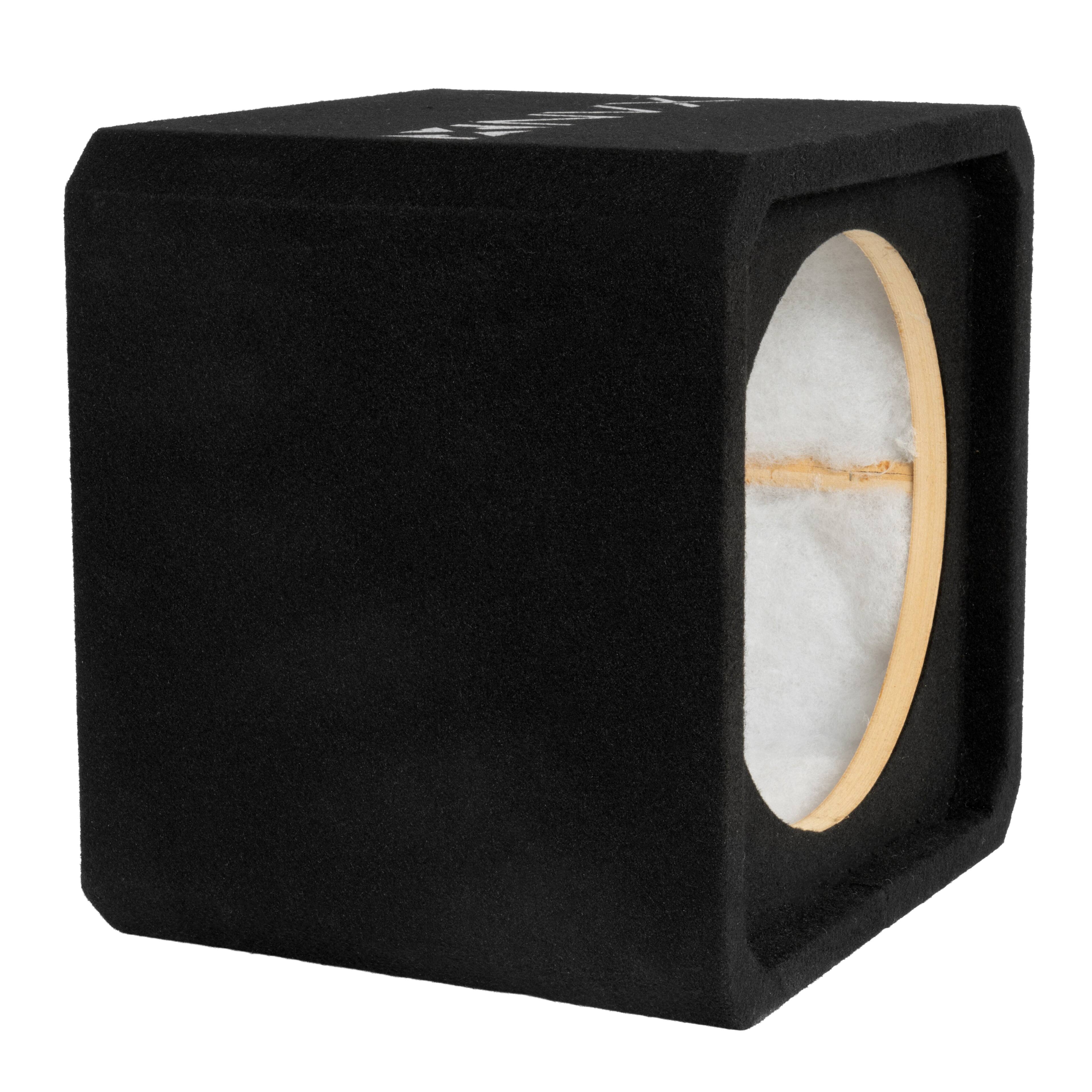 Back. NVX - NE121S Single 12" Sealed 3/4" MDF Subwoofer Enclosure.