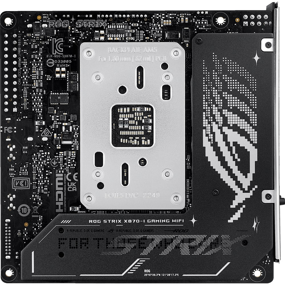 ASUS ROG Strix X870 I Gaming WiFi AMD AM5 Mini ITX Motherboard