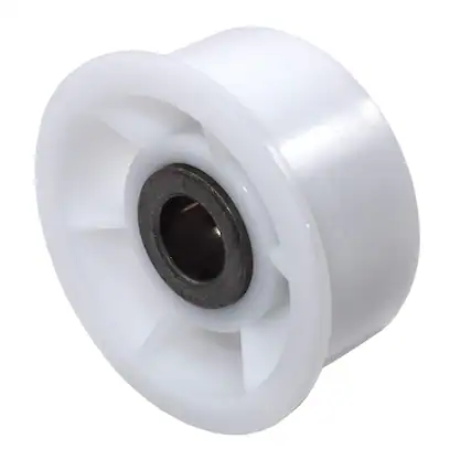 Front. HQRP - Drum Roller Assembly Idler Wheel Replacement for Samsung Dryer - DC97-07509B, DV203, DV210, DV330.
