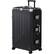 Front. Brick Attic - 28 Inch Aluminum Frame Luggage Checked Suitcase with Spinner Wheels TSA Approved No Zipper Hard Shell Luggage - Black.
