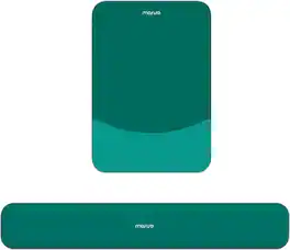 mosiso - Wrist Rest Support for Mouse Pad, Ergonomic Mousepad Non-Slip Base, Design Desk Accessories Mat for Home Game Office - Teal Green