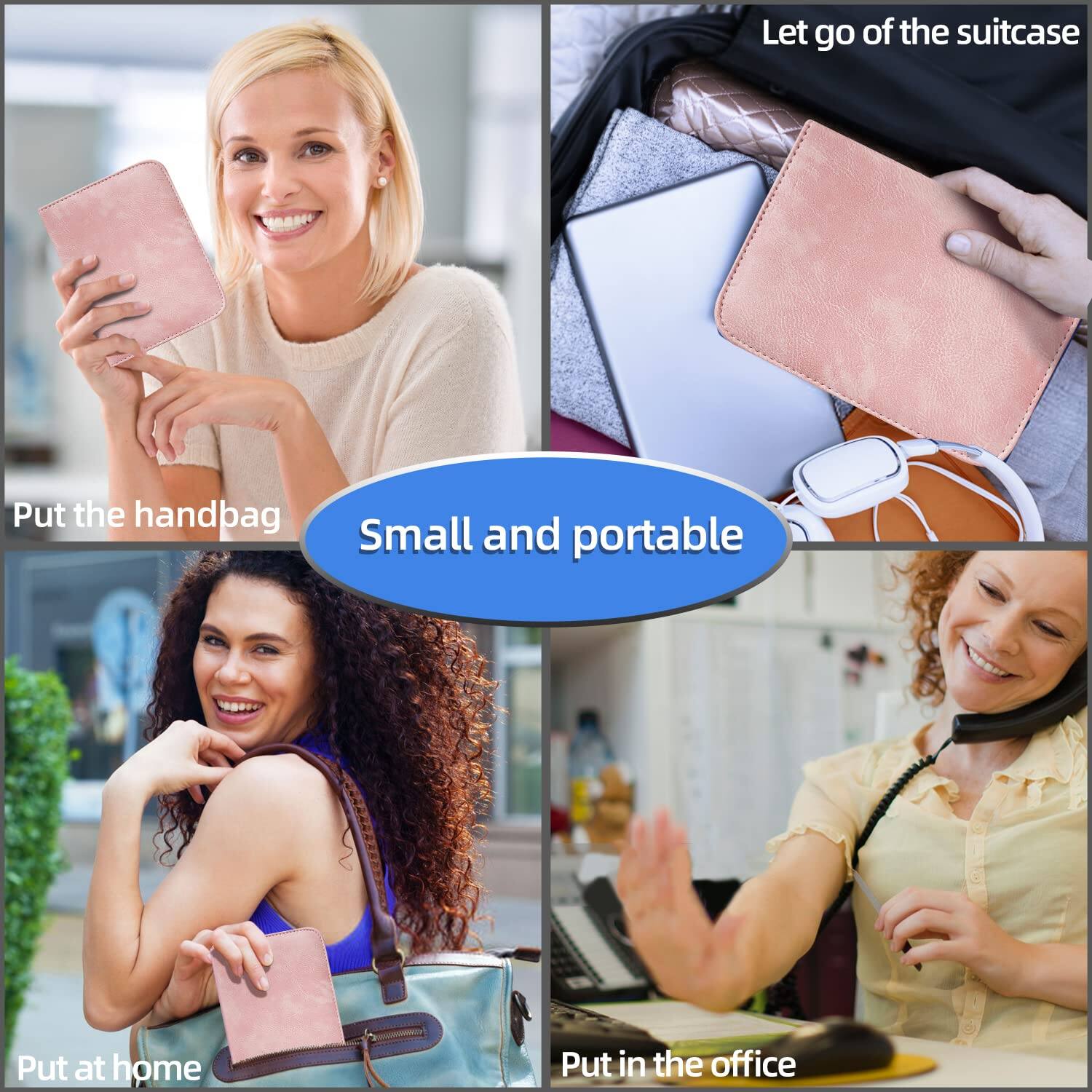 - Let go of the suitcase
- Put the handbag
- Small and portable
- Put at home
- Put in the office