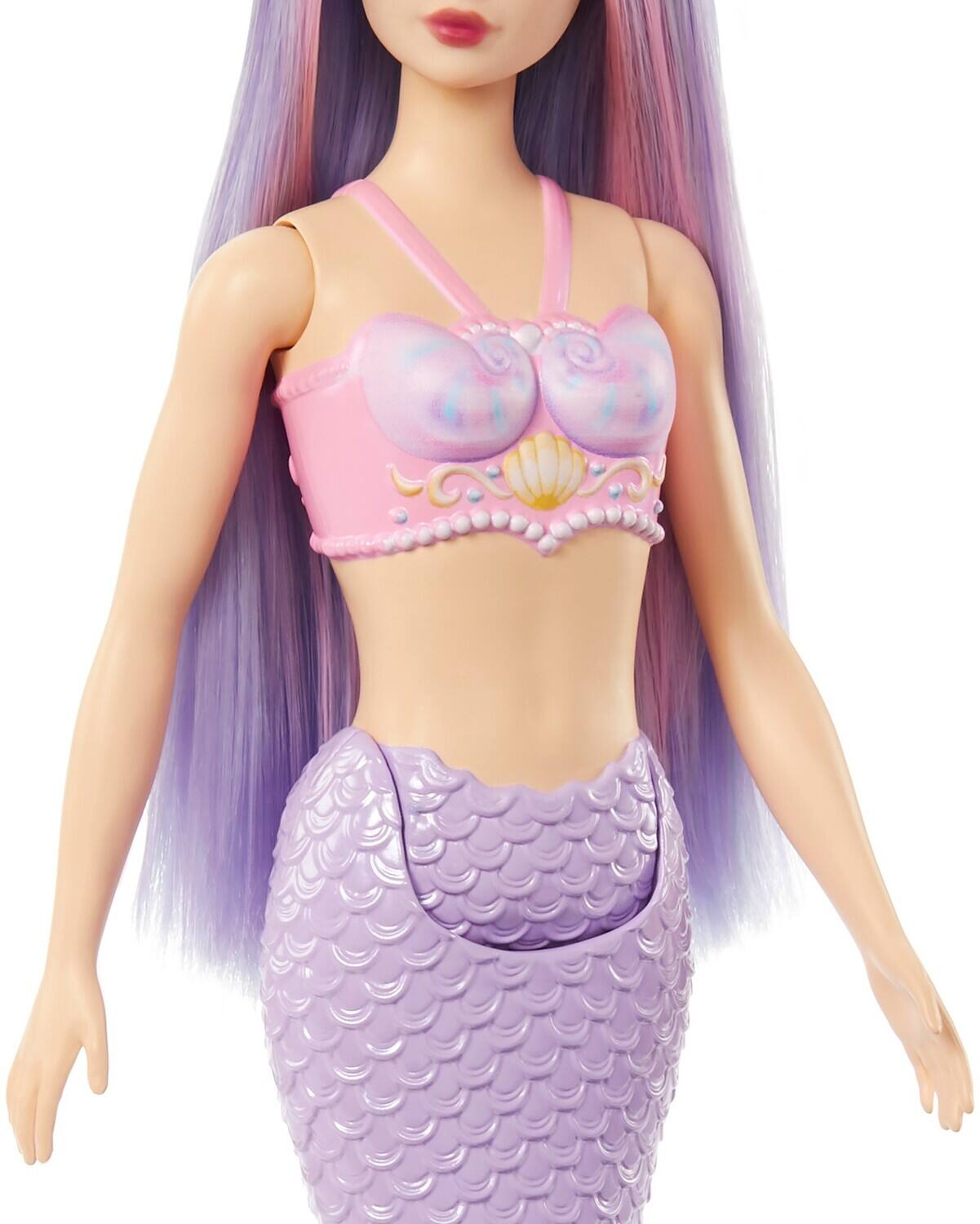 Alt View 4. Mattel - Barbie Mermaid Doll With Lilac Hair, Purple Tail & Headband Accessory   - COLLECTIBLES - Multicolor.