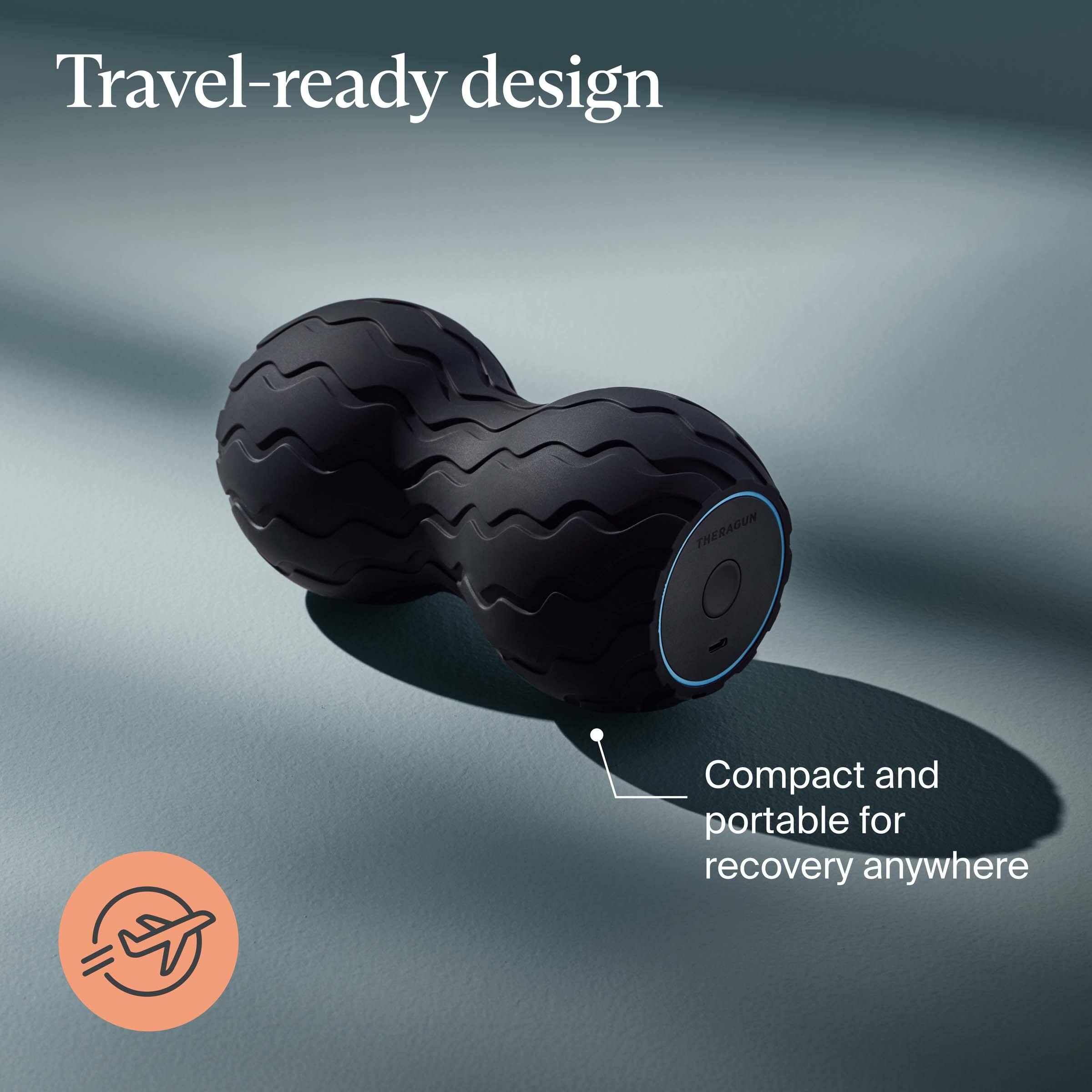 Alt View 16. Therabody - Therabody - WaveDuo - Vibrating Roller Contoured For The Back, Neck & Spine - Black - Black.