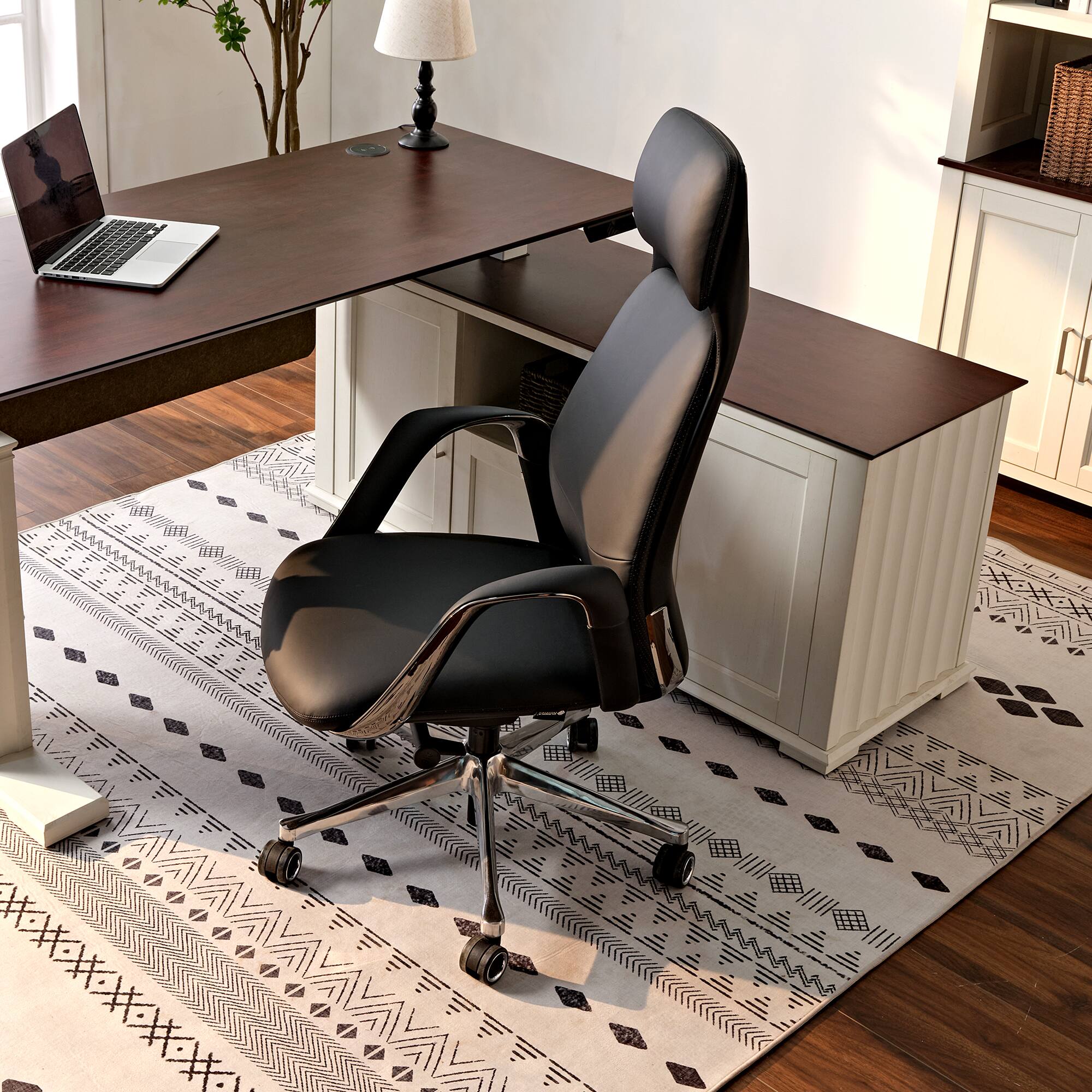 Alt View 9. Eureka Ergonomic - Ergonomic Executive Office Chair with Lumbar Support & High Back Support - Black.