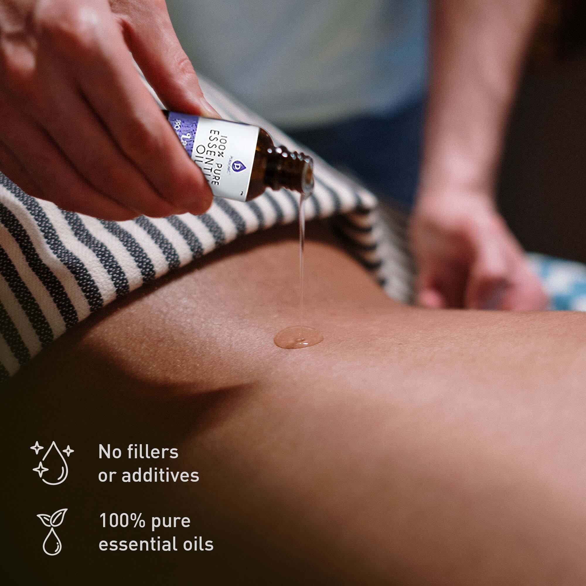 OIL ESSENTIAL 100% PURE  
No fillers or additives  
100% pure essential oils