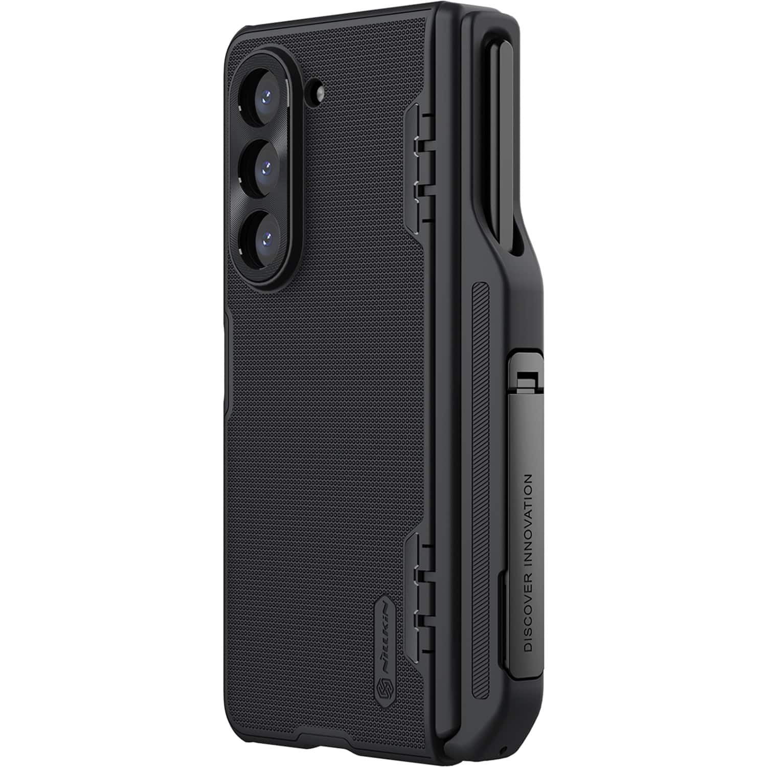Alt View 13. SaharaCase - GRIP Series with Kickstand and Stylus Compatibility Case for Samsung Galaxy Z Fold5 - Black.
