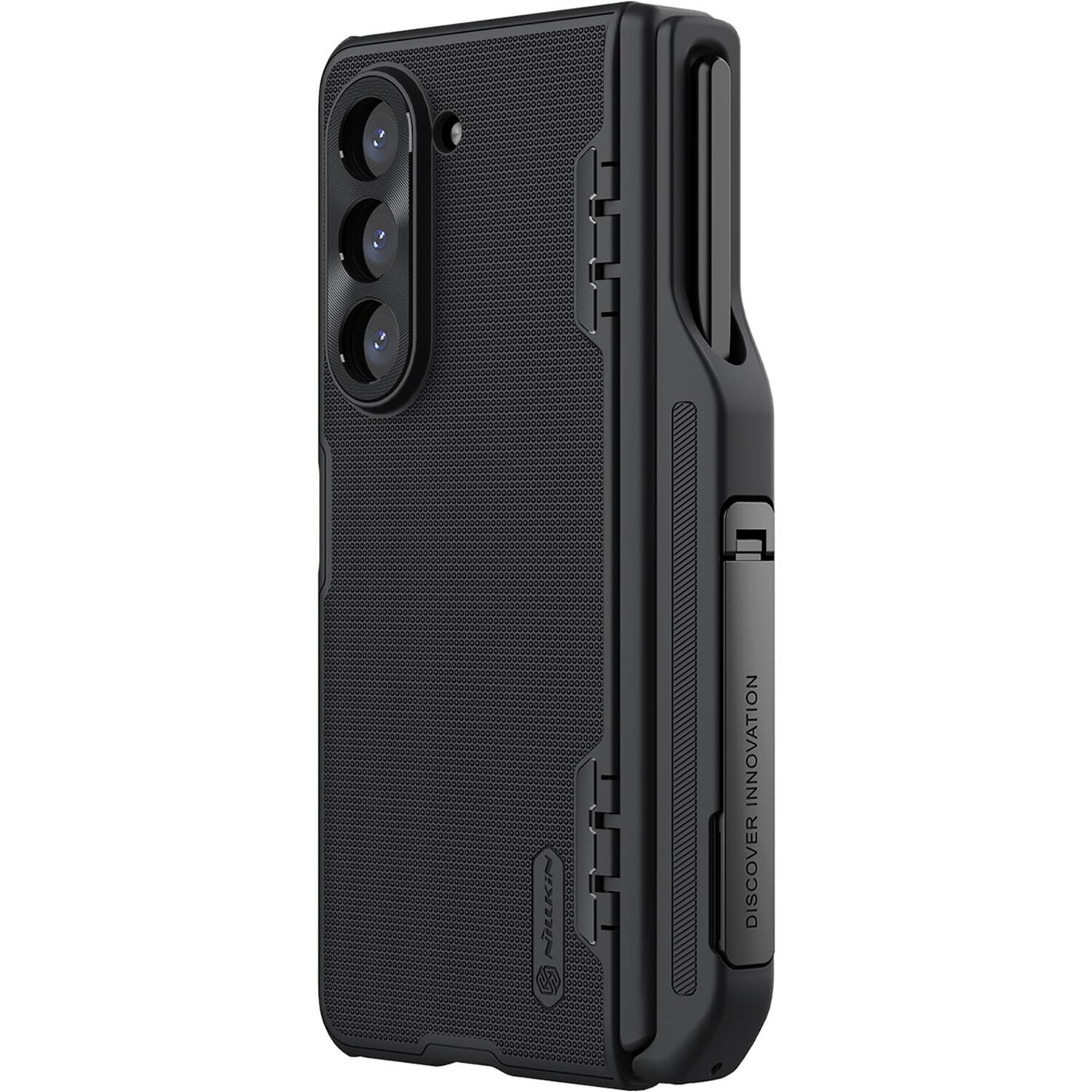 Alt View 13. SaharaCase - GRIP Series with Kickstand and Stylus Compatibility Case for Samsung Galaxy Z Fold5 - Black.