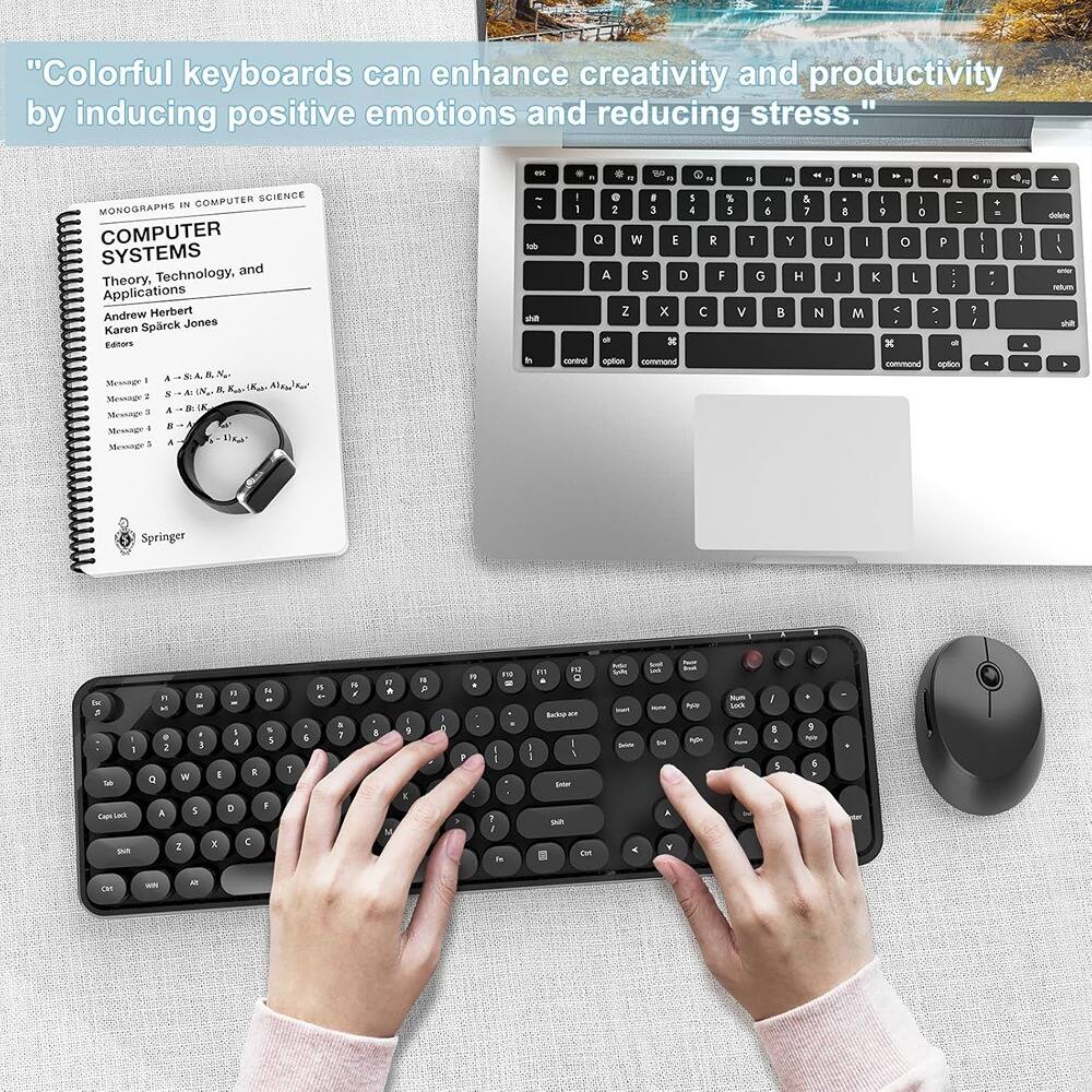 "Colorful keyboards can enhance creativity and productivity by inducing positive emotions and reducing stress."

MONOGRAPHS IN COMPUTER SCIENCE

COMPUTER SYSTEMS
Theory, Technology, and Applications

Andrew Herbert
Karen Sparck Jones
Editors

Message 1
Message 2
Message 3
Message 4
Message 5
Message 6

Springer