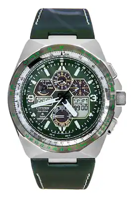 Citizen - Promaster Skyhawk A-T Perpetual Calendar Chronograph Dial Eco-Drive Diver's JY8147-01X 200M Men's Watch - Green