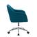 Alt View 12. CorLiving - Marlowe Upholstered Chrome Base Task Chair - Dark Blue.