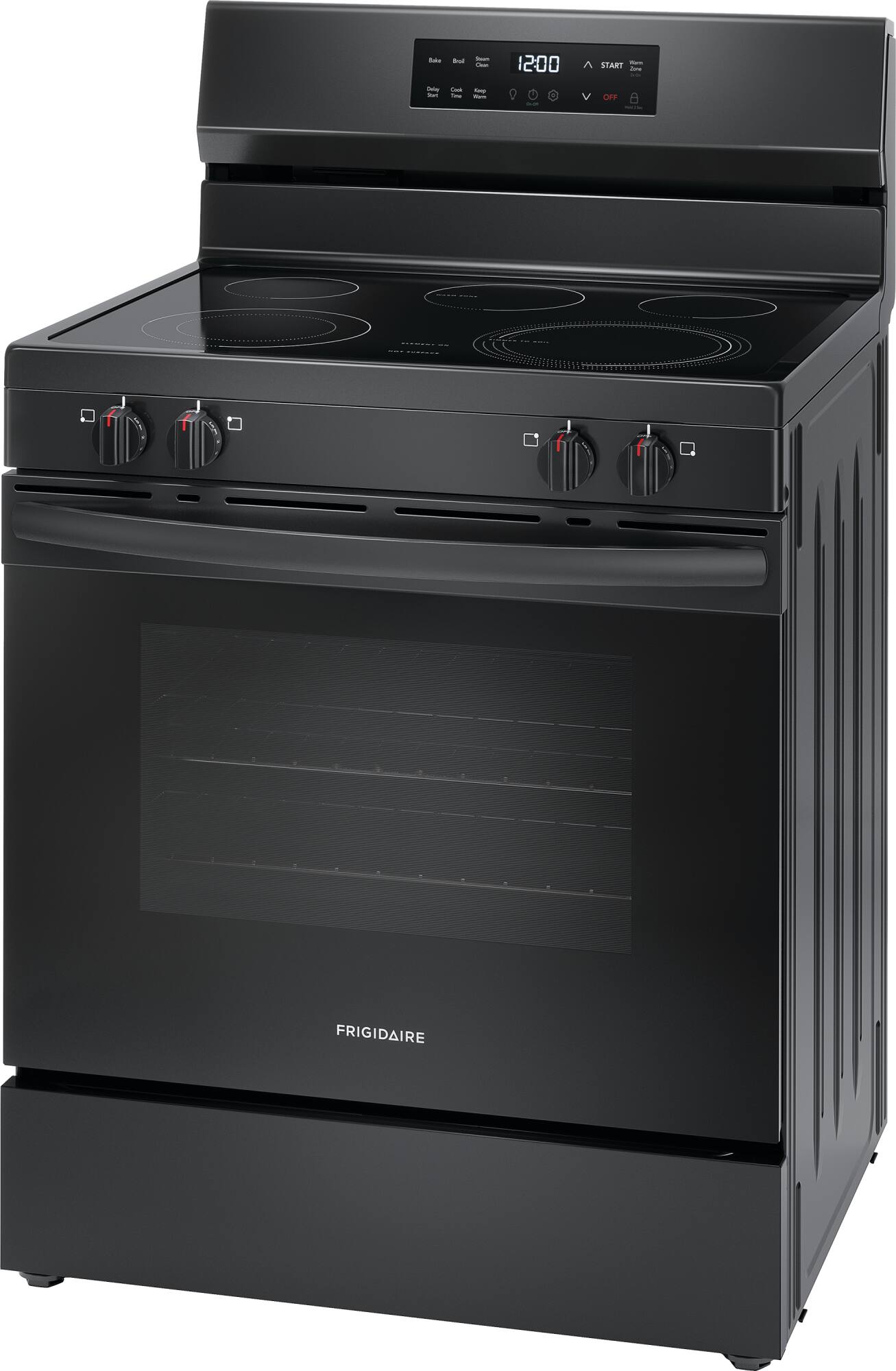 Angle. Frigidaire - Frigidaire 5.3 Cu. Ft. Freestanding Electric Range with EvenTemp - Black.