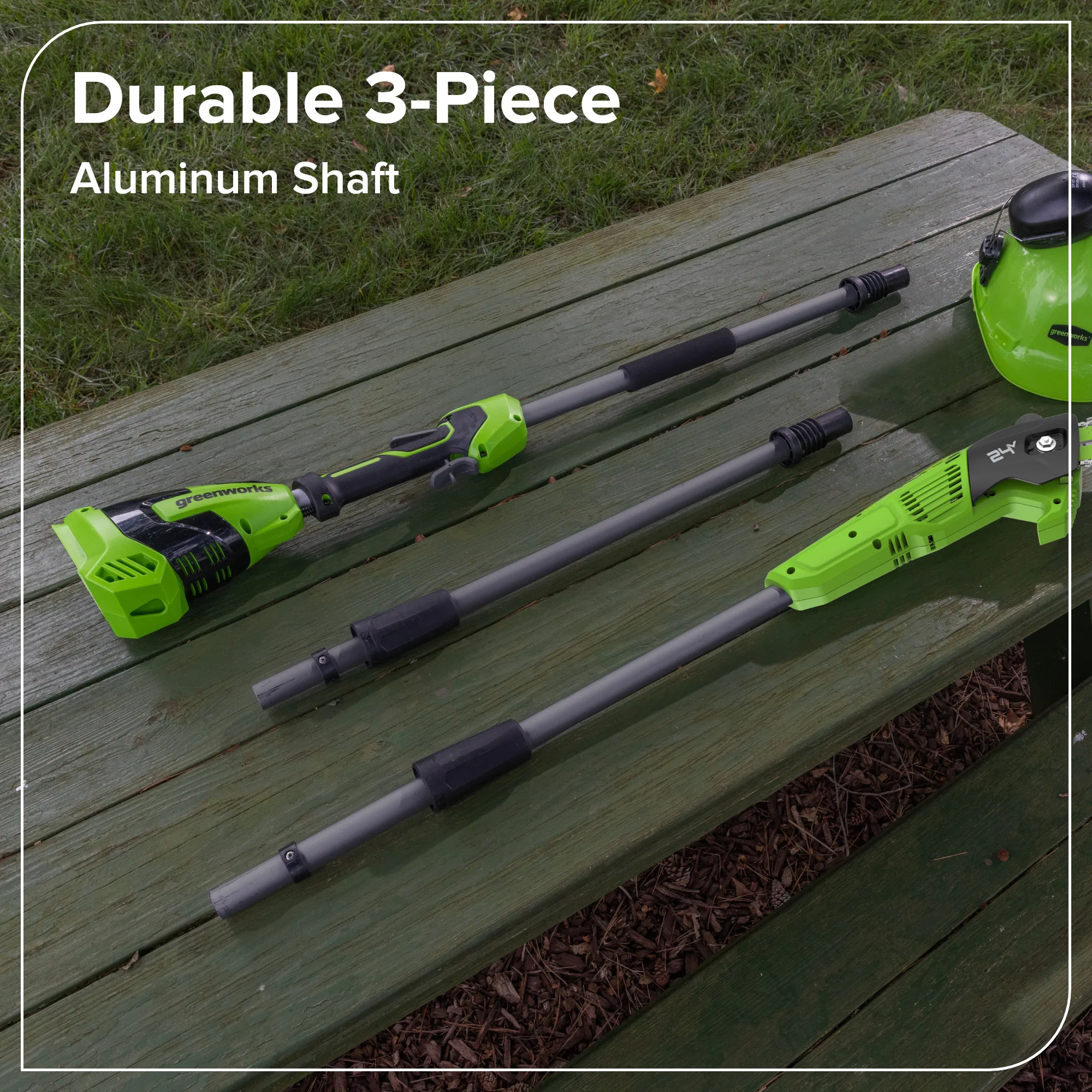 Durable 3-Piece Aluminum Shaft