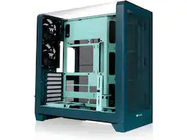 Thermaltake - View 390 Air; Mid Tower; 2x120mm Fans; 360mm Rad; 420mm GPU; Hidden Connectors; Rotatable Slots; Teal - Teal