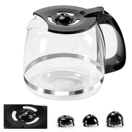 Dapper Styles - 12-cup Glass Coffee Carafe Replacement Pot Compatible With Hamilton Beach Flexbrew 12 Cup Maker 49902 - Default