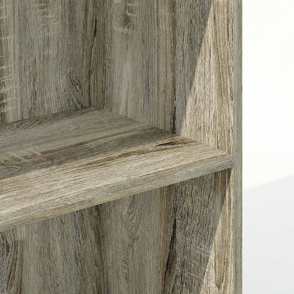 Alt View 1. FurniFact - Wooden Bookcase with Adjustable Shelf and Modern Design for Living Room - Sonoma Oak.