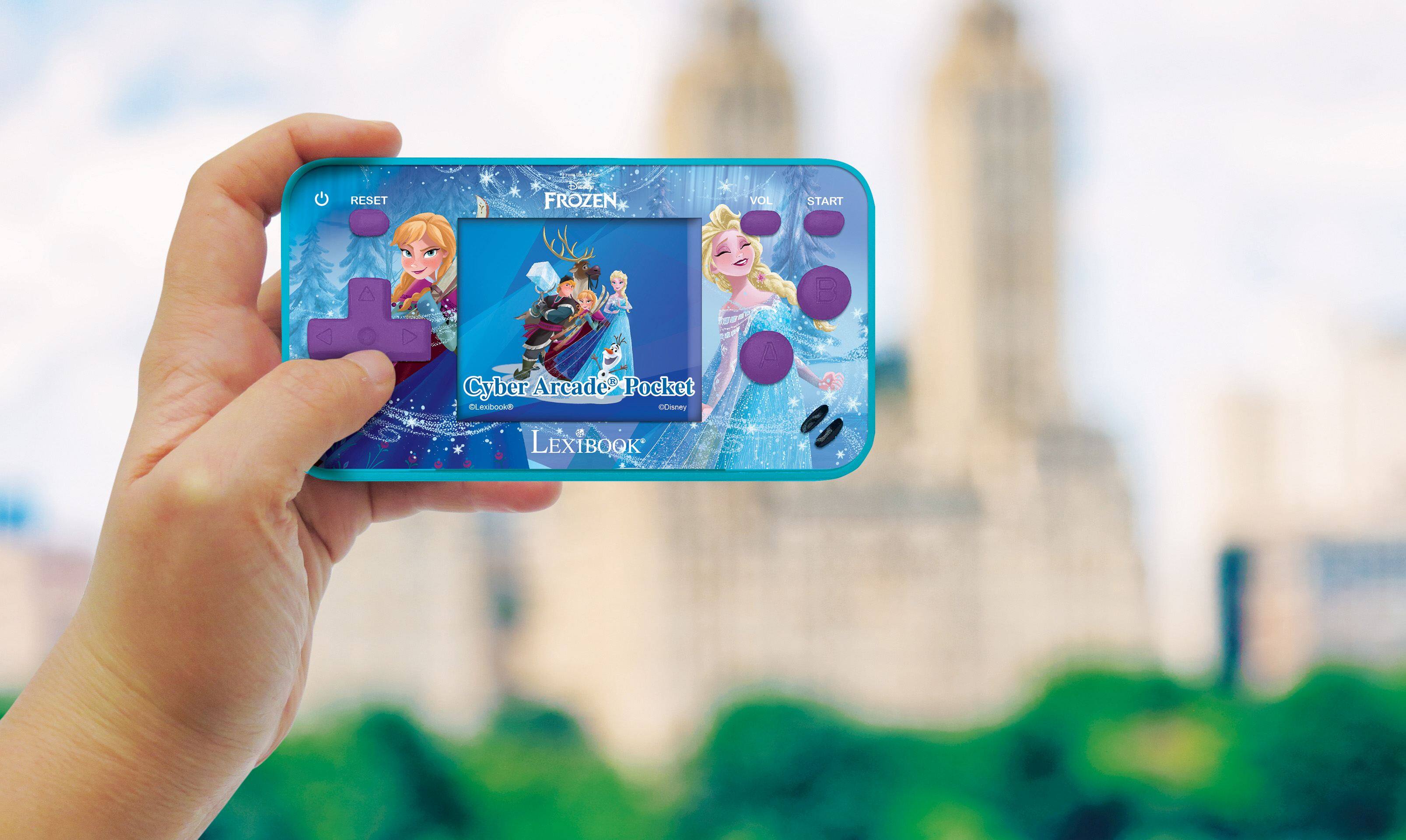 RESET FROZEN VOL START  
Cyber Arcade Pocket  
Lexibook  
Disney