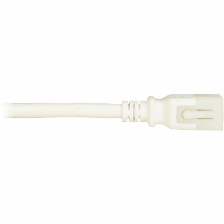 Alt View 6. Tripp Lite - PDU Power Cords C19 P-Lock C20 Heavy-Duty 20A 12AWG 6FT White 6PCK - White.