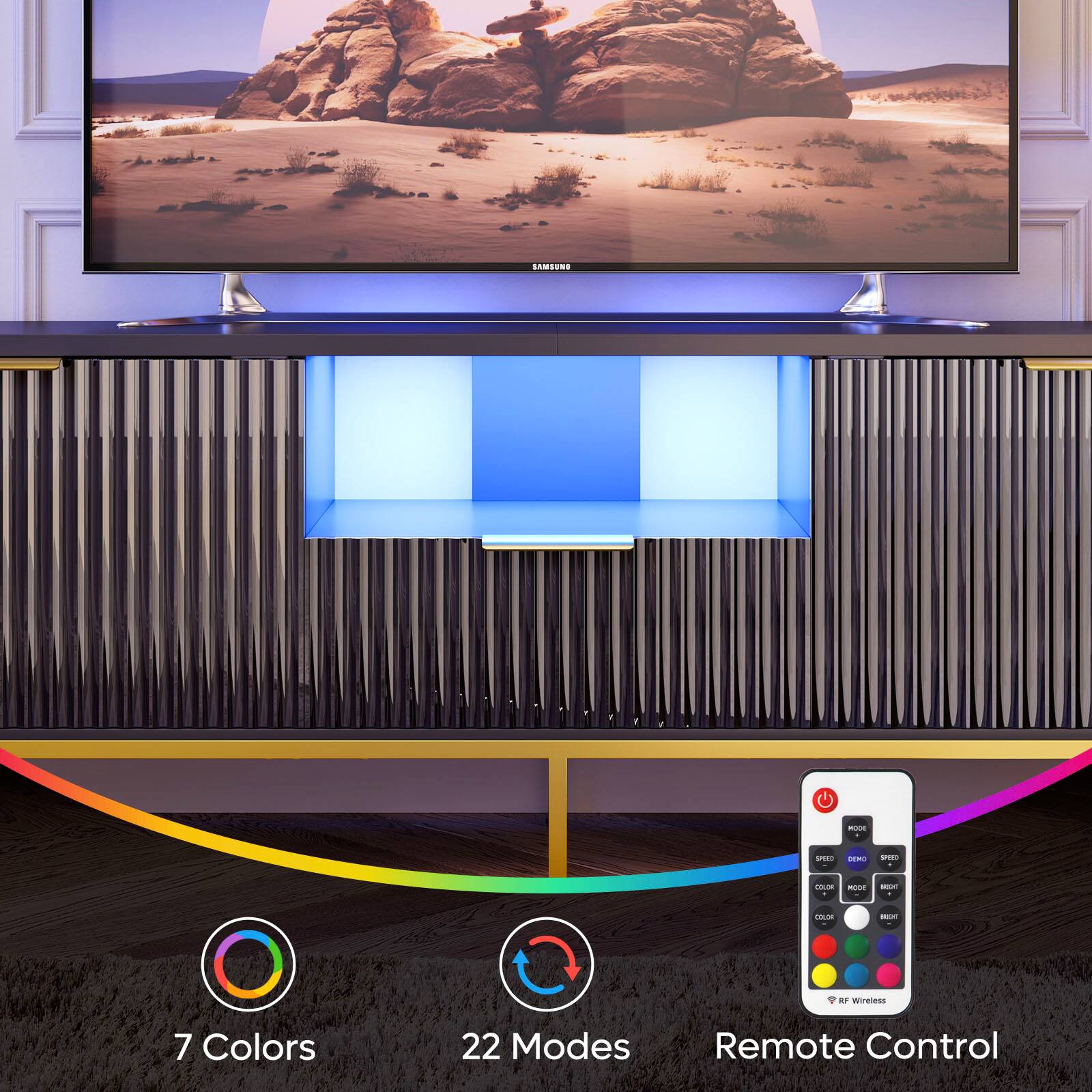 Lameore - Em - A - . - M Wireless 7 Colors 22 Modes Remote Control