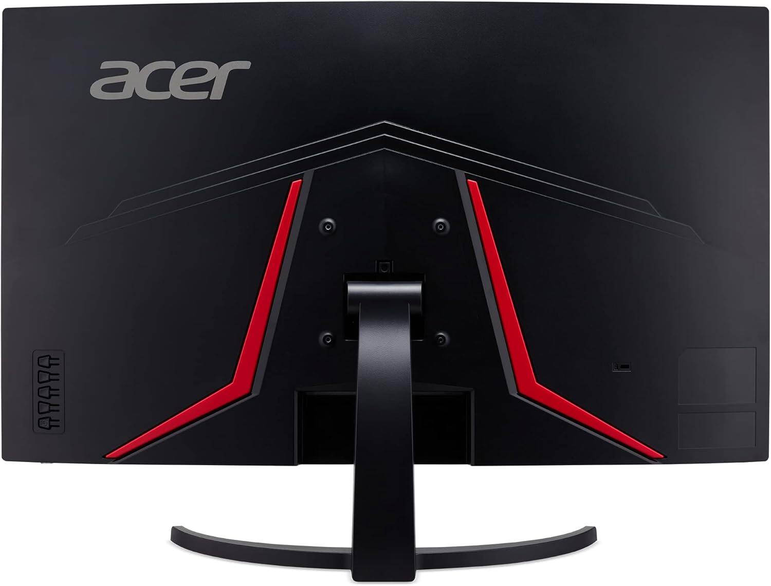 Back. Acer - Nitro EDA3 31.5" Curved LCD Gaming Monitor 180Hz 2560x1440 1ms Response Time - Black.