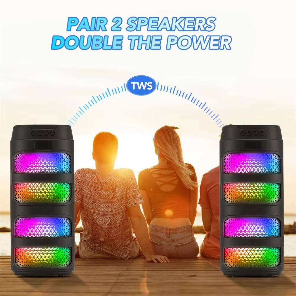 PAIR 2 SPEAKERS DOUBLE THE POWER  
TWS
