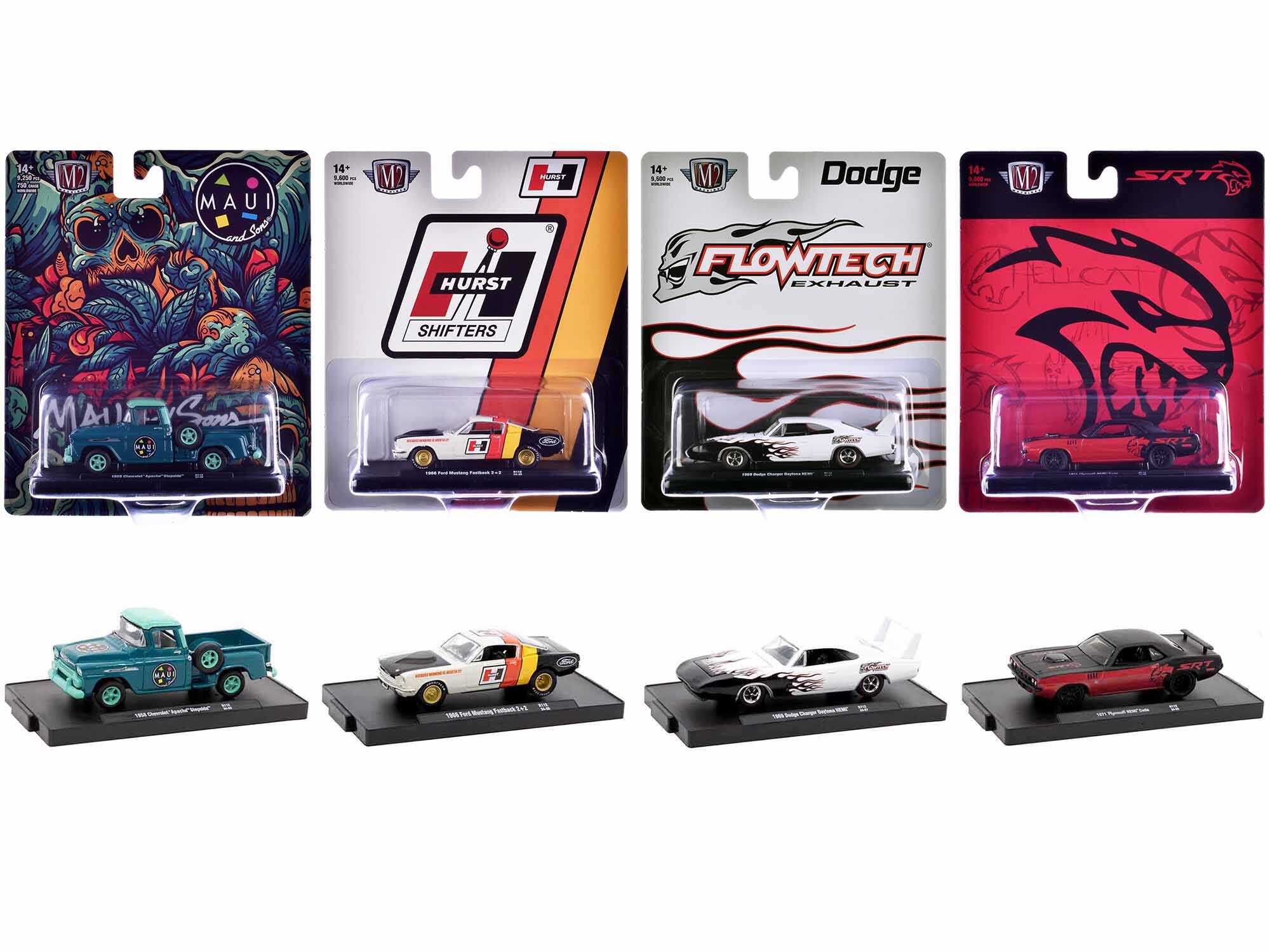 14+ - M2 MAUI and Sons  
14+ - M2 HURST SHIFTERS  
14+ - M2 Dodge FLOWTECH EXHAUST  
14+ - M2 SRT