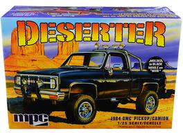 Skill 2 Model Kit 1984 GMC Pickup Truck (Molded in Black) "Deserter" 1/25 Scale Model by MPC - Multicolor