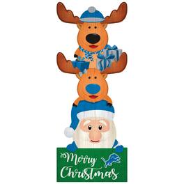 Fan Creations - Detroit Lions 31'' Santa Stack Leaner - Multicolor