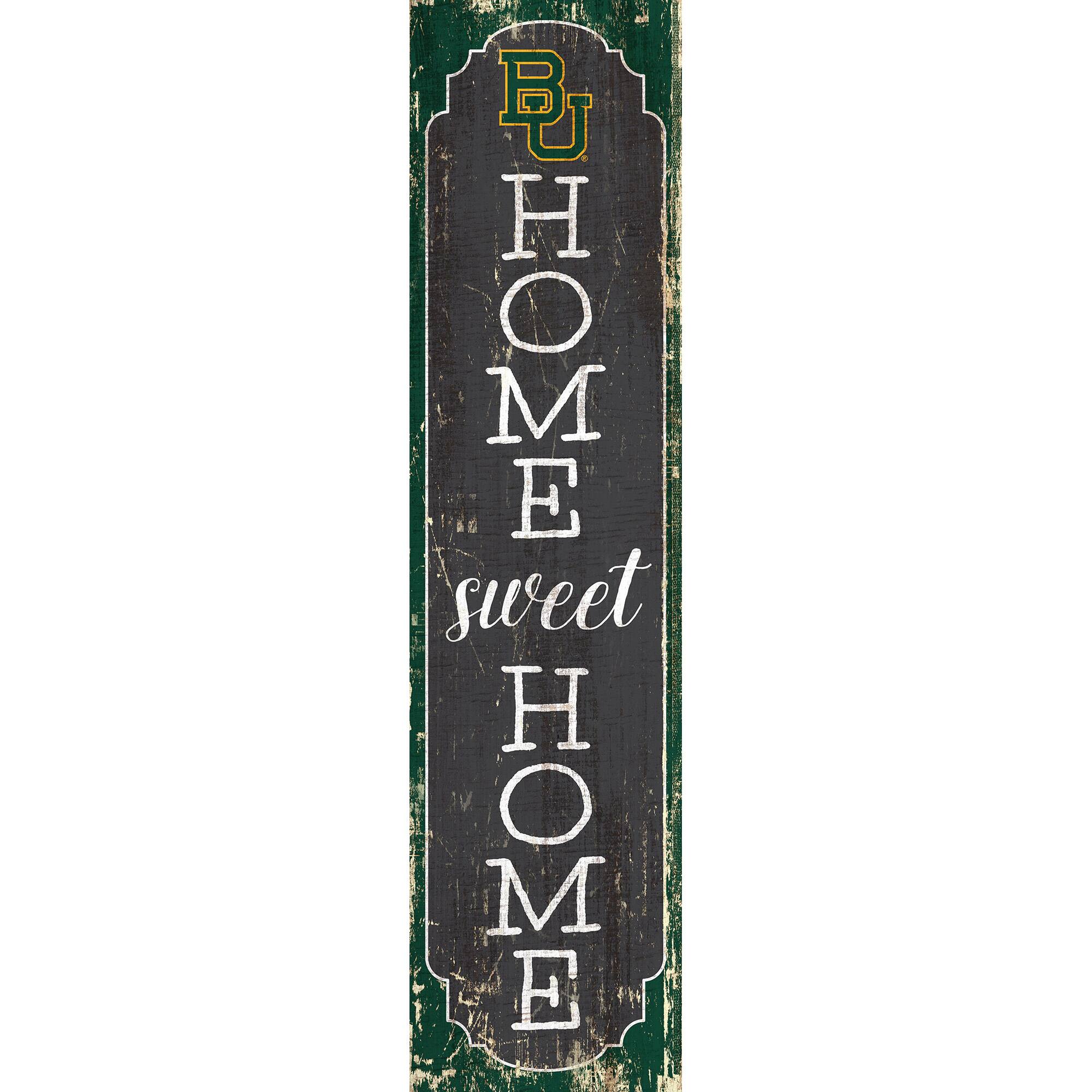 Baylor Bears 24" Home Sweet Home Leaner Sign