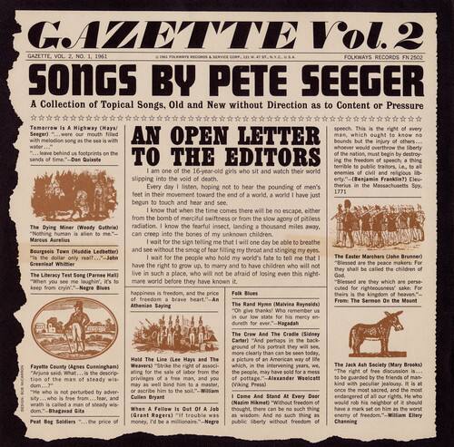 Pete Seeger - Gazette, Vol. 2   - COMPACT DISCS [CD] price history on PriceWatchPro