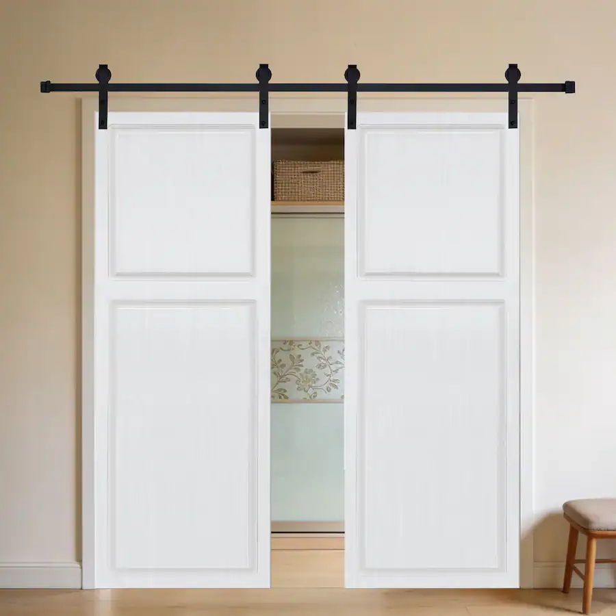 Boyel Living Double Barn Sliding Door 84 in L x 0.75 in W x 72 in H ...