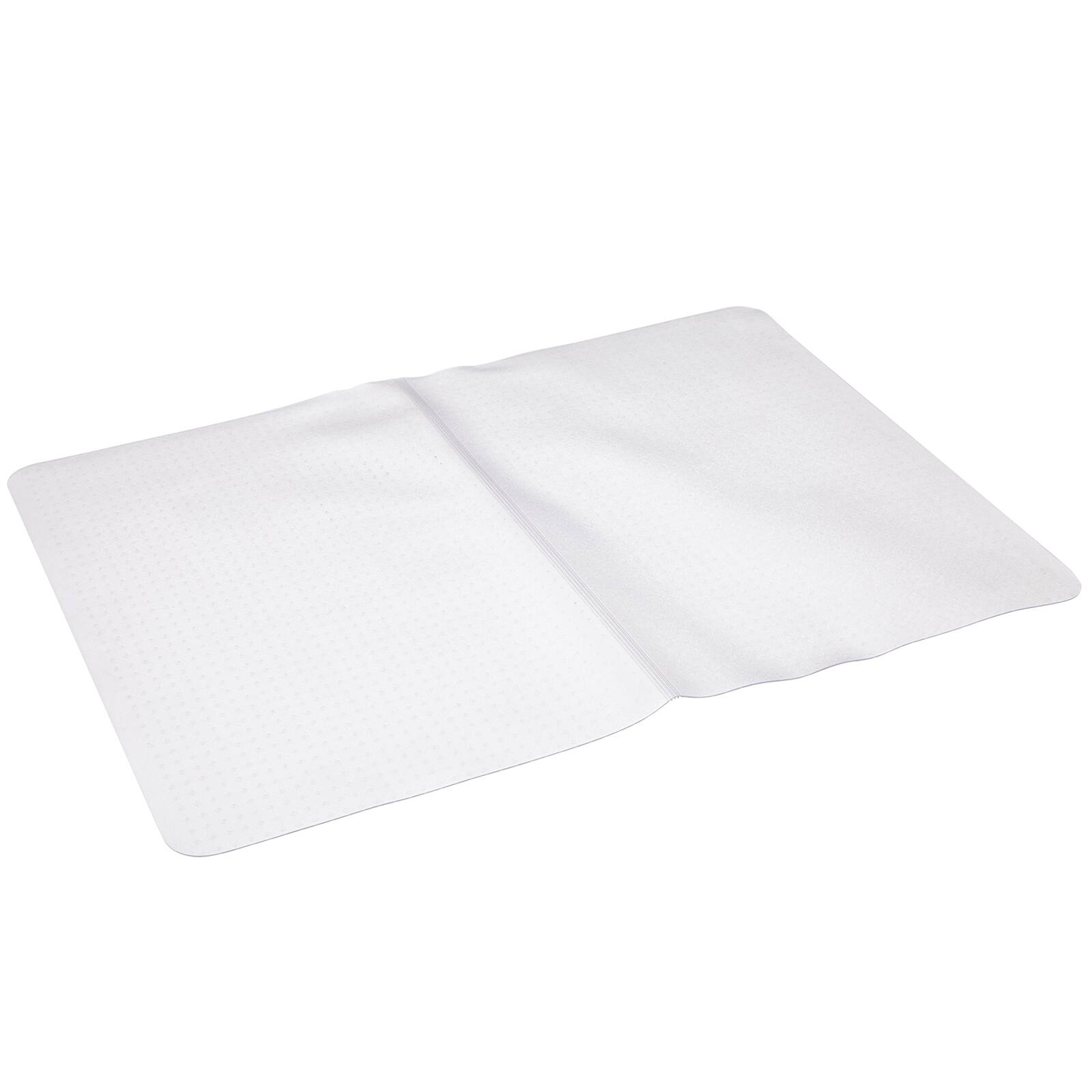 Winado - Anti-Slip PVC Chair Mat for Carpet, 48x36 Inch Foldable Frosted Floor Mat - Clear