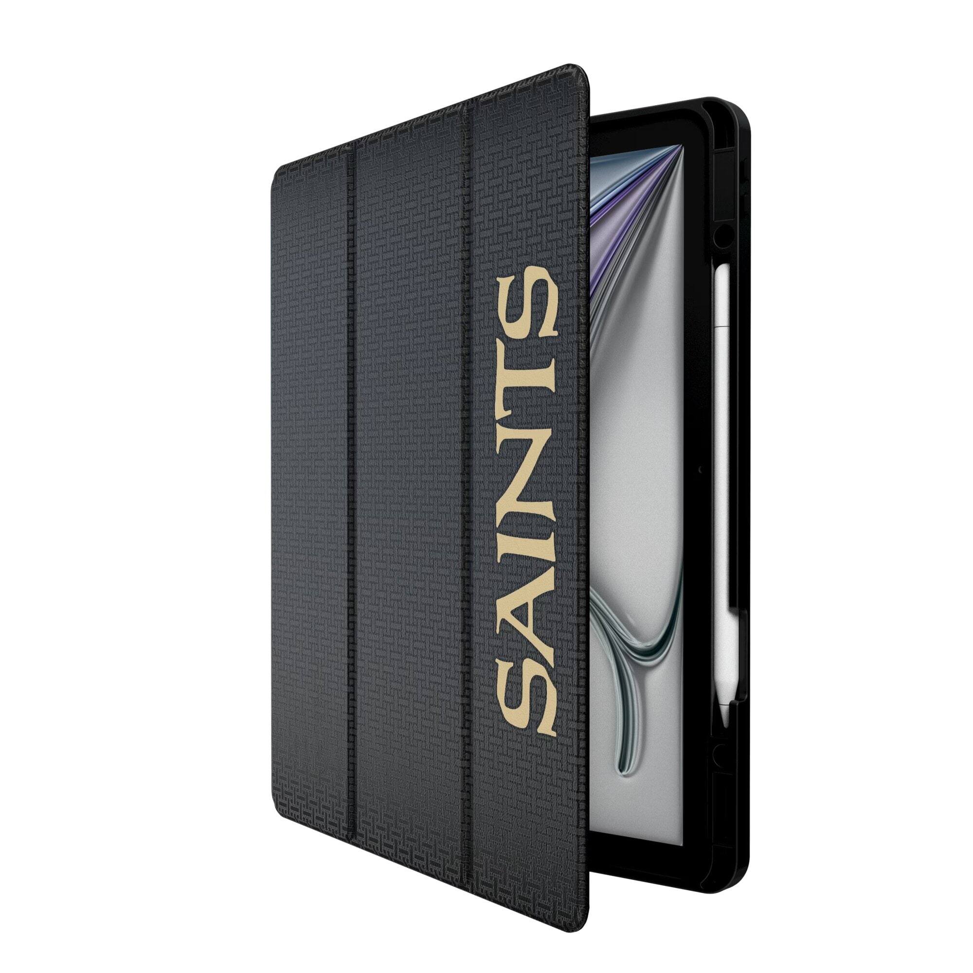 Alt View 1. Keyscaper - New Orleans Saints iPad Case - 13in Pro M4 - Black.