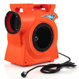 Costway - 3 HP/2200W Air Blower Commercial Inflatable Bounce House Blower for Water Slide - Orange
