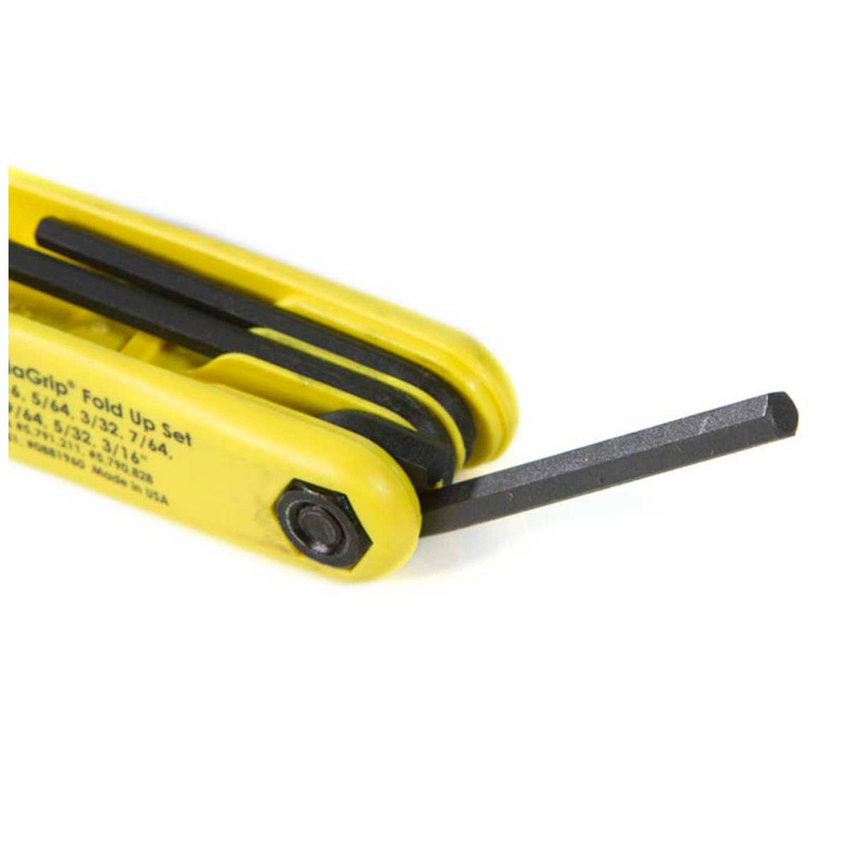 aGrip® Fold Up Set  
1/64, 5/64, 5/32, 3/32, 7/64, 3/16"  
Set #88TT40  
5.790828  
Made in USA