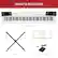 WHAT'S INCLUDED
x1 Digital Piano
x1 Stand
x1 Holder
x1 Sustain Pedal