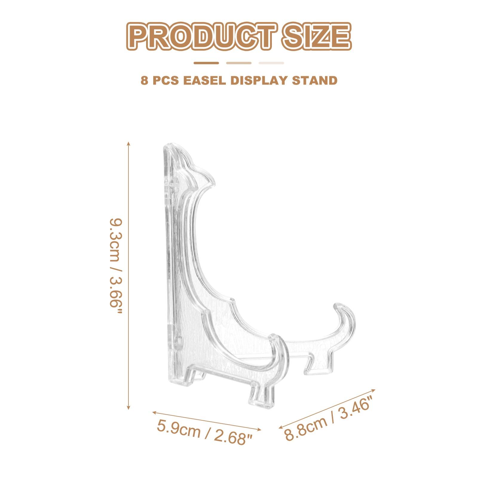 PRODUCT SIZE  
8 PCS EASEL DISPLAY STAND  
9.3cm / 3.66"  
5.9cm / 2.68"  
8.8cm / 3.46"
