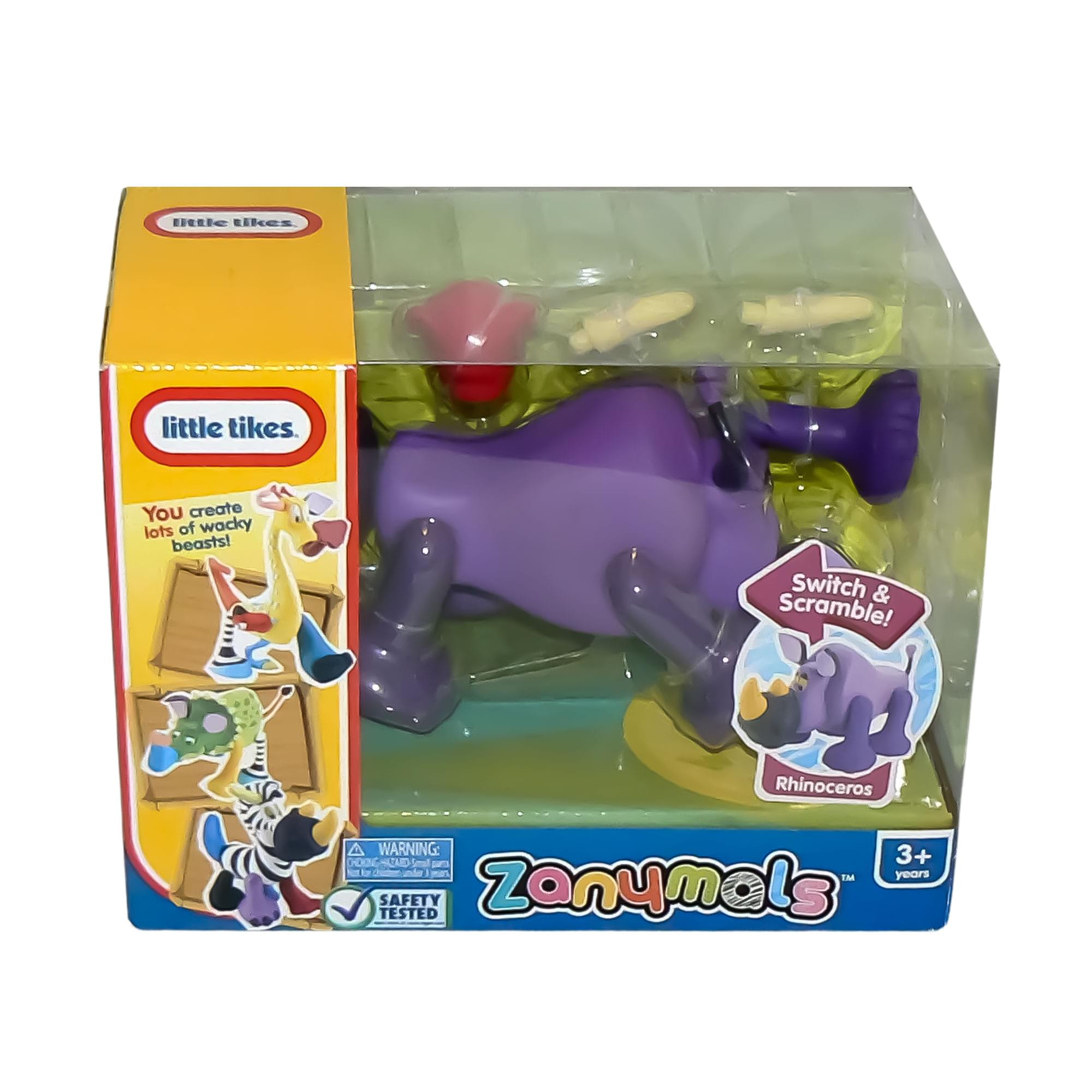 Little Tikes. You create lots of wacky creatures! Switch & Scramble! Rhinoceros. A WARNING: 3+ CHOOL LMD Small - - years 1N TESTED SAFETY Zanymals