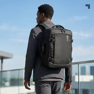Sharper Image Venture Weekender Travel Laptop Backpack, TSA-Approved 23L Carry-On Bag Fits 17 Laptop, Water-Resistant, Black Sharper Image Venture Weekender Travel Laptop Backpack, TSA-Approved 23L Carry-On Bag Fits 17 Laptop, Water-Resistant, Black