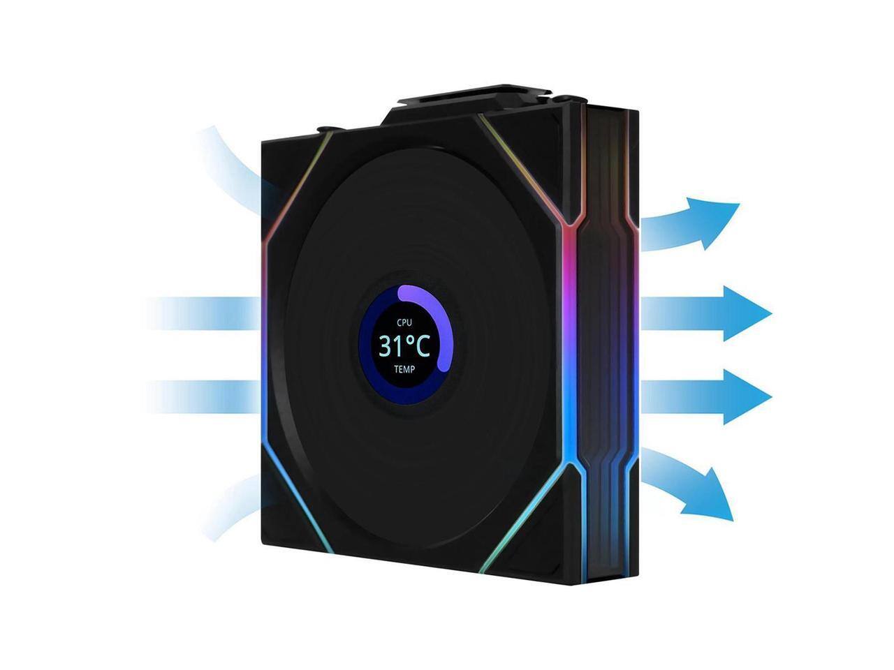 Lian Li UNI Fan TL LCD 120 Wireless LCP Fan Blade Customizable RGB