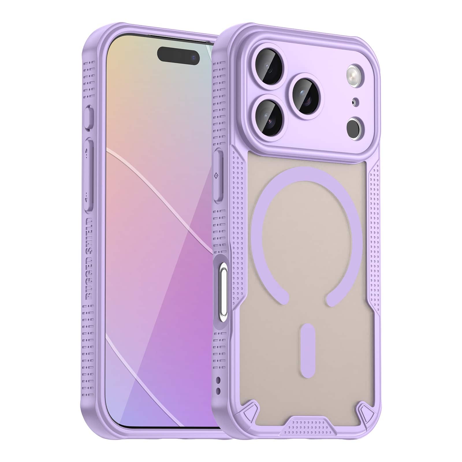 UUCOVER - Magnetic Case for Apple iPhone 17 Pro,Shockproof TPU+PC Case Compatible with Mag Safe Matte Translucent Back Cover - Purple price history on PriceWatchPro