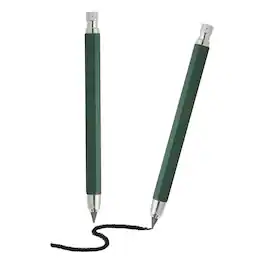 Unique Bargains - 2pcs Mech Pencil 5.6mm, Lead Holder Large Metal w/ Sharpener for Drawing, Sketching, Woodworking - Green
