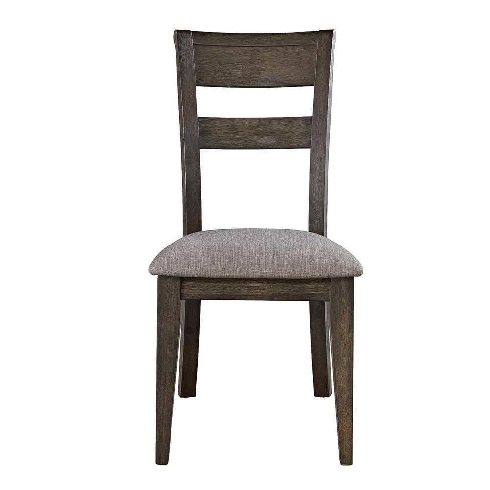 Back. Liberty Furniture Industries - Double Bridge Splat Back Side Chair (RTA) in Dark Chestnut - Brown.