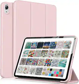 DuraSafe Cases - iPad Air 11" M3/M2 & Air 10.9" 5th/4th Gen Drop-Ready Smart Case with Magnetic Viewing Stand A2316 A2324 A2325 A2072 - Pink