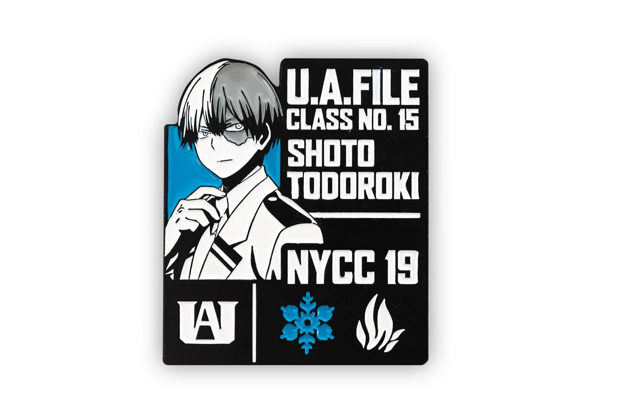 U.A. FILE  
CLASS NO. 15  
SHOTO TODOROKI  
NYCC 19