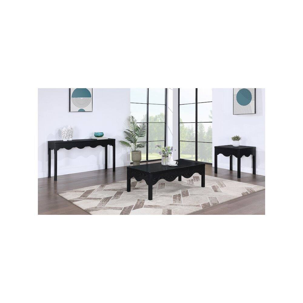 Alt View 4. Meridian Furniture - Fiora Black Coffee Table - Black.