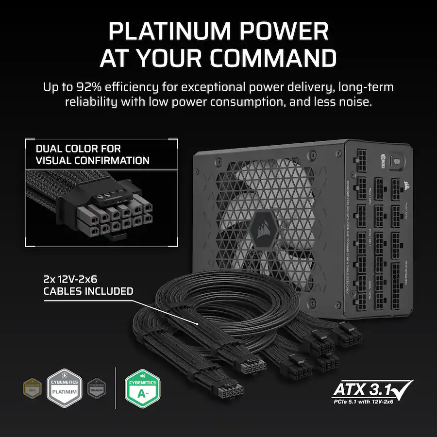 CORSAIR HXi Series HX1500i 80 PLUS Platinum Fully Modular Ultra CORSAIR HXi Series HX1500i 80 PLUS Platinum Fully Modular Ultra